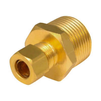 Highcraft Compression x Male Reducing Adapter Pipe Fitting; Lead Free Brass