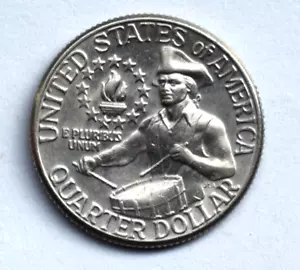 1976 D 1776-1976 Bicentennial Quarter Filled Mint, Strike Through Drum DD Error - Picture 1 of 20