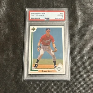 1991 Upper Deck CHIPPER JONES #55 - RC - HOF - PSA 8 Rookie!!! - Bild 1 von 2