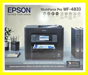 🔥Epson WorkForce Pro WF-4833 Wireless All-in-One 2-sided Copy! NEW! FAST SHIP🚚 - Picture 1 of 1