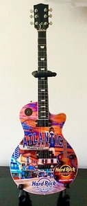 2021 HARD ROCK HOTEL & CASINO ATLANTIC CITY 9.5” TALL MINI CITY T GUITAR & STAND - Bild 1 von 7