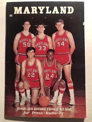 1968 69 MARYLAND TERRAPINS Basketball Yearbook Media Guide JULIUS JOHNSON Hetzel - Image 1 of 4