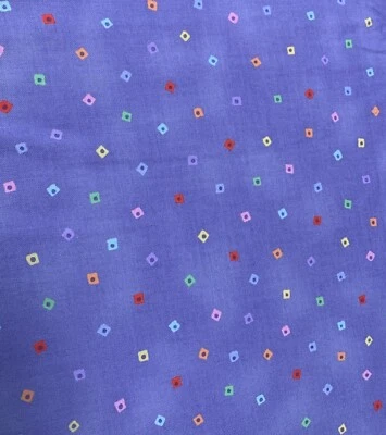 Fanciful Felines By Laurel Burch Cotton Fabric 1/4 Yard 44" Wide Purple with Col - Image 1 of 3