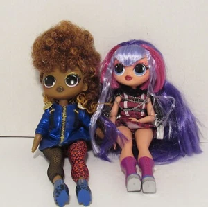 LOL 9" Puppen 2 Stück, OMG Remix Rock Ferocious & Shadow Winter mit lila Haaren - Bild 1 von 11