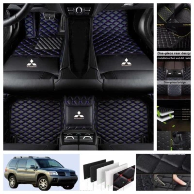 Auto For Mitsubishi Endeavor 2004-2011 Car Floor Mats PU Leather Carpets Liners  Foto 1 de 4