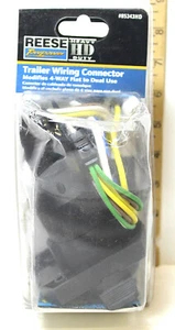 Conector de cableado de remolque Reese 4 vías plano a doble modelo #85343HD sin usar - Imagen 1 de 4