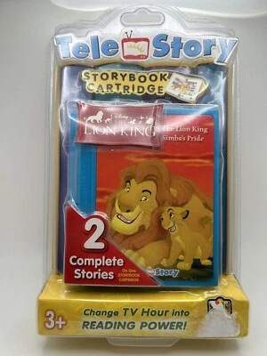 Sistema TeleStory Disney O Rei Leão e Simba's Pride cartucho de livro de histórias novo - Imagem 1 de 4