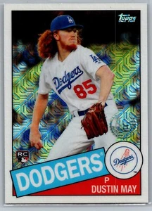 2020 Topps #85C-19 Dustin May 1985 Topps Chrome Silver Pack Promotion - Picture 1 of 2