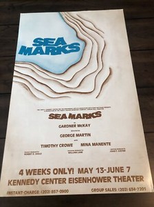 Sea Marks Kennedy center Broadway Window Card 14x22 Poster George Martin