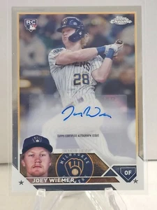 2023 Topps Chrome Update AC-JWI Joey Wiemer Auto - Picture 1 of 2