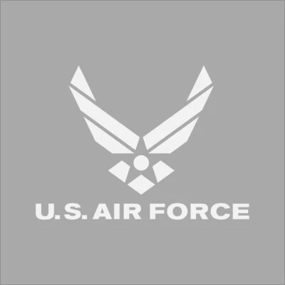 US Air Force Logo #4 Military 1 Color Window Wall Vinyl Decal Sticker