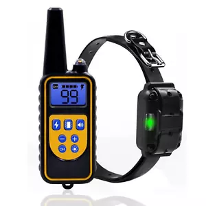 Elektrisches Hundetrainingshalsband mit wasserdichter wiederaufladbarer Fernbedienung - Bild 1 von 5