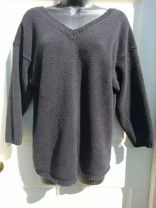 Vintage ADRIENNE VITTADINI  Women's Sweater V-Neck sz Large 1990s silk/cotton  - Picture 1 of 12