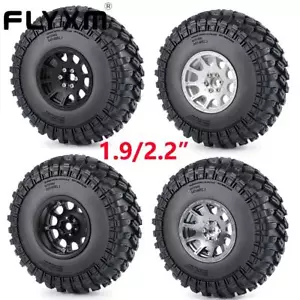 Neumáticos FLYXM 1:10 RC 1.9"/2.2" Mud Crawler neumáticos y llantas de aluminio 2.2 Beadlock llanta - Imagen 1 de 15