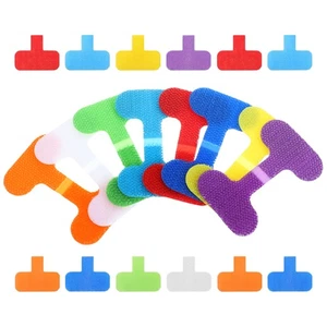 20 Pcs Marking Straps Multi-color Electronic Cable Identification Tags Labels - Afbeelding 1 van 12