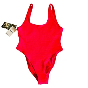 Costume intero Mosmann Australia rosa a costine taglia S small nuovo con etichetta - Foto 1 di 5