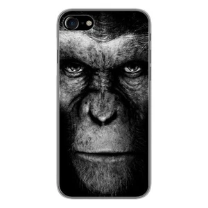 Coque en silicone imprimée compatible Apple iPhone 8 Singe - Photo 1 sur 6
