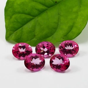 Wholesale Lot 29 Carat Natural Pink Topaz Oval Faceted Cut Loose Gemstone - Picture 1 of 8