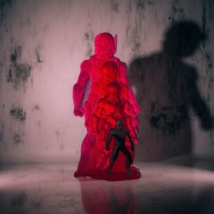 Figura de acción Marvel Antman roja semi transparente B1 - Imagen 1 de 5