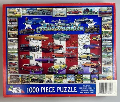 Puzzle White Mountain Automóvil Americano Primeros 100 Años NUEVO Coches Sellados 1000 Foto 1 de 2