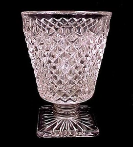 Westmoreland Oyster Cocktail 5 oz English Hobnail Clear Glass Square Base - Picture 1 of 3