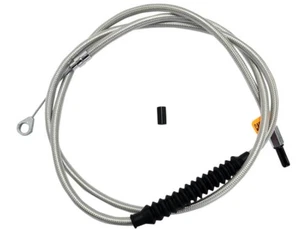 La Choppers LA-8010C13 Braided Clutch Cables - 12in.-14in. Ape Hangers - Stainle - Picture 1 of 3