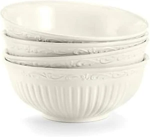 Mikasa DD900-410 Italian Countryside Fruit Bowl, 5-1/4-Inch, Set 10 oz, White  - Picture 1 of 4