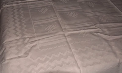 Alte Damast Tischdecke Tischwäsche Webmuster 158 x 125 cm (13723) - Image 1 of 4