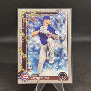 2025 Topps Holiday Cade Horton (RC) #H140 Silver Glitter SP Chicago Cubs rookie - Picture 1 of 2