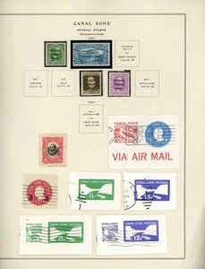 U.S. POSSESSIONS - CANAL ZONE Scott Specialty Page Lot #65 - SEE SCAN - $$$ - Picture 1 of 1
