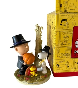 Estatuilla de colección Hallmark Peanuts Gallery Happy Harvesttime Charlie Brown Snoopy - Imagen 1 de 17