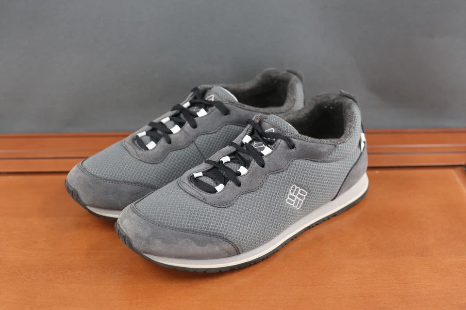 Columbia Zapatos Mujer Talla 10 Gris Gamuza Parte Superior Baja Atlético Malla Gamuza Tenis Foto 1 de 4