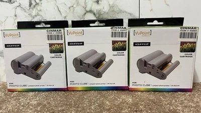Lote de 3 cartuchos de color VuPoint ACS-IP-P10-VP-cubo fotográfico impresora compacta Foto 1 de 4