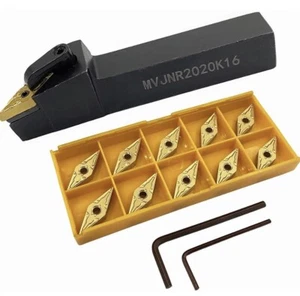 20mm MVJNR2020K16 93° Lathe External Turning Tool Holder +10* VNMG160408 Inserts - Picture 1 of 8