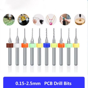 PCB Drill Bits Twist Drill Bit For Jewelry Rotary Tools 0.15-2.5mm Carbide Micro - Picture 1 of 19