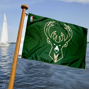 Milwaukee Bucks Small Mini Boat and Cart Flag - Picture 1 of 6