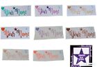 Personalised Holographic Name Shiny Vinyl Self Adhesive Label Sticker Decal