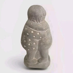 Isabel Bloom Hugs Sculpture 1999 Children Hugging Figurine Stone Signed 9" VTG - Picture 1 of 8