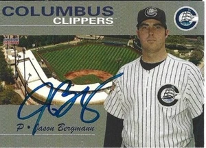 2008 Columbus Clippers Jason Bergmann Signed Card - Picture 1 of 1