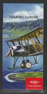 ICELAND 2009 CIVIL AVIATION Complete BOOKLET of 4x90k MNH - Aircraft - Picture 1 of 2