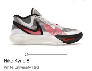 Size 11.5 - Nike Kyrie 8 White University Red NWB - Picture 1 of 7