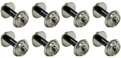 Kato N scale 11-605 Metal Wheel Silver Hollow Shaft Wheel 8 pieces From Japan - Image 1 of 2