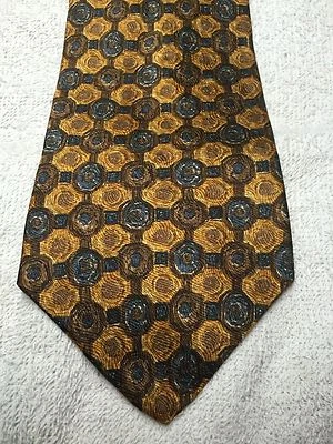 PAUL FREDRICK CORBATA HOMBRE MARRÓN AZUL Y DORADO 4 X 57 Foto 1 de 4