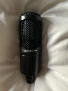 Audio-Technica AT2020 cardioid condenser microphone (black) XLR mic