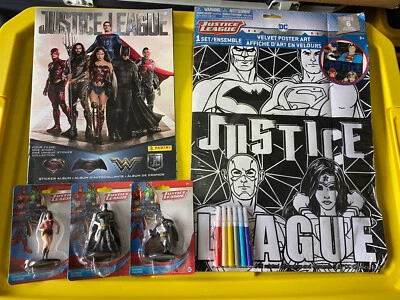 Lote de DC Comics Miniatura Batman Mujer Maravilla Nuevo Liga de la Justicia Arte Pegatinas Álbum Foto 1 de 4