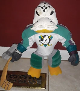 De colección MIGHTY DUCKS OF ANAHEIM GOALIE 00 felpa posable aprox 15 pulgadas - Imagen 1 de 5