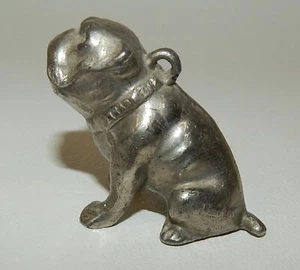 Dije llavero vintage toro peltre perro - Imagen 1 de 4