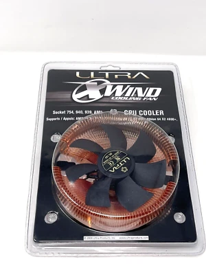 Ultra X-Wind Cooling Fan Socket 754, 940, 939, AM2 Copper CPU Cooler ULT40032 - Image 1 of 4