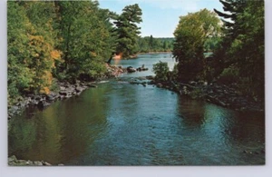 Summer Along A Bright Blue Stream, Somewhere, USA, Vintage Chrome Postcard - Picture 1 of 2