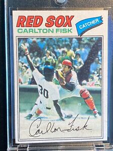 *outstanding condition* 1977 Topps Carlton Fisk #640 Red Sox Baseball Card